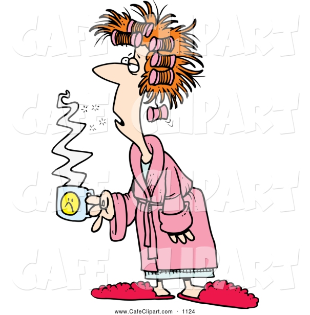 clipart of lady drinking coffee - photo #22